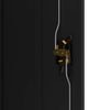 Schwarzer Archivschrank Meyer 90x40x70cm (Stahl)