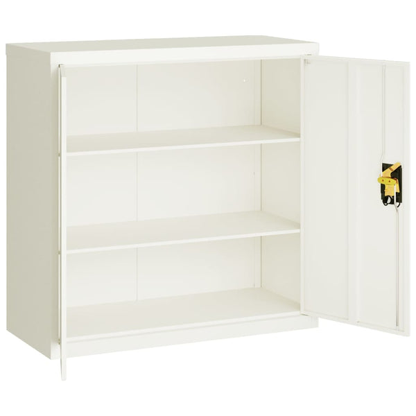Weißer Archivschrank Meyer 90x40x90cm (Stahl)