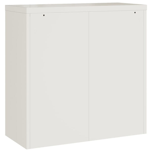 Weißer Archivschrank Meyer 90x40x90cm (Stahl)