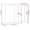 Weißer Archivschrank Meyer 90x40x90cm (Stahl)