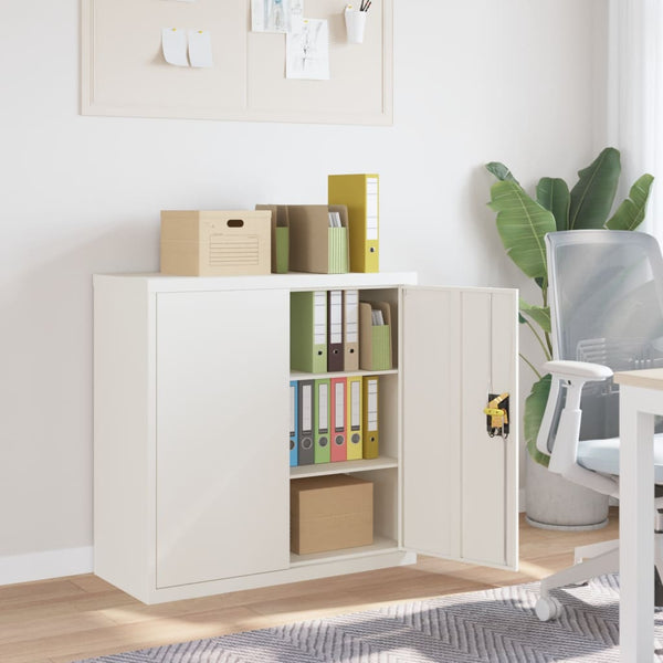 Weißer Archivschrank Meyer 90x40x90cm (Stahl)