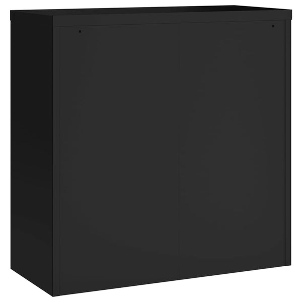 Musta arkistokaappi Meyer 90x40x90cm (teräs)