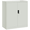 Hellgrauer Archivschrank Rahira 79x40x90cm (Stahl)