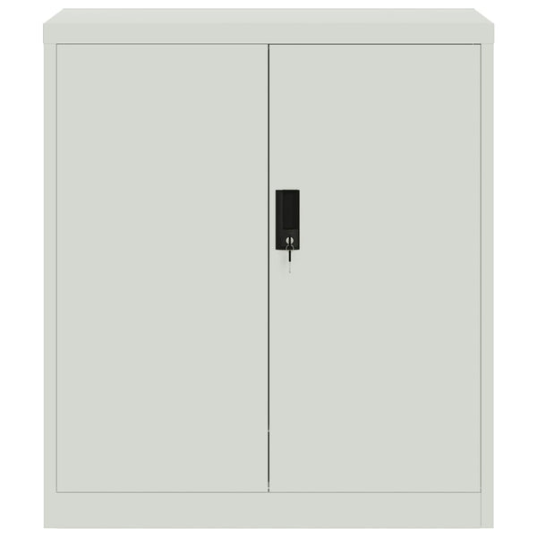 Hellgrauer Archivschrank Rahira 79x40x90cm (Stahl)