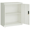 Hellgrauer Archivschrank Rahira 79x40x90cm (Stahl)