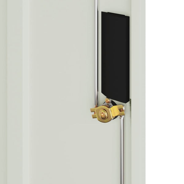 Hellgrauer Archivschrank Rahira 79x40x90cm (Stahl)