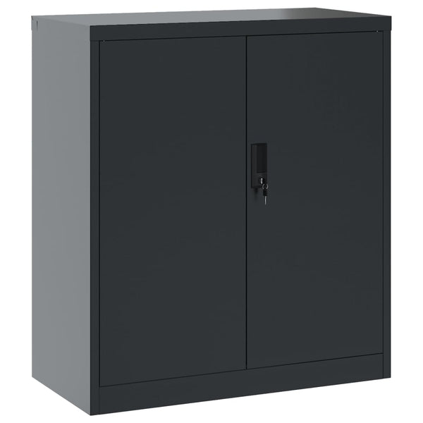 Archivschrank Rahira Anthrazit 79x40x90cm (Stahl)