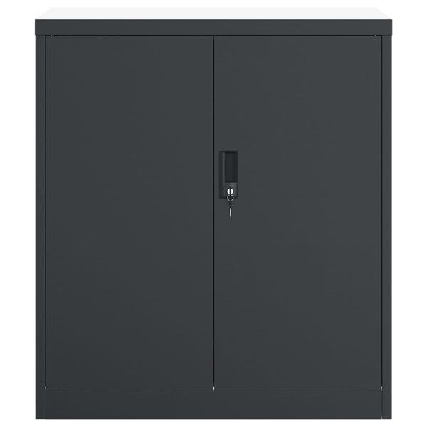 Archivschrank Rahira Anthrazit 79x40x90cm (Stahl)