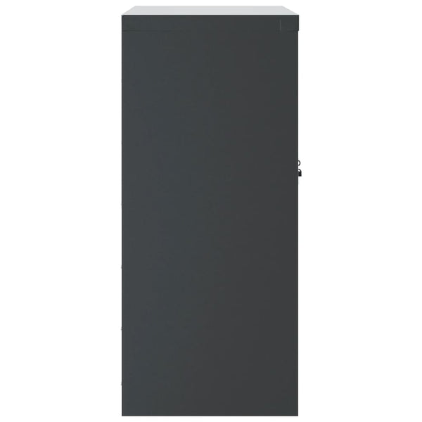 Archivschrank Rahira Anthrazit 79x40x90cm (Stahl)