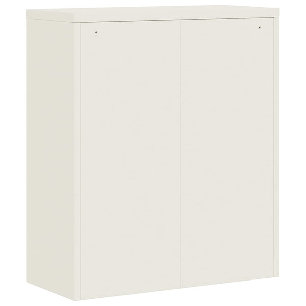 Weißer Aktenschrank Meyer 90x40x105cm (Stahl)