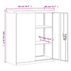 Weißer Aktenschrank Meyer 90x40x105cm (Stahl)