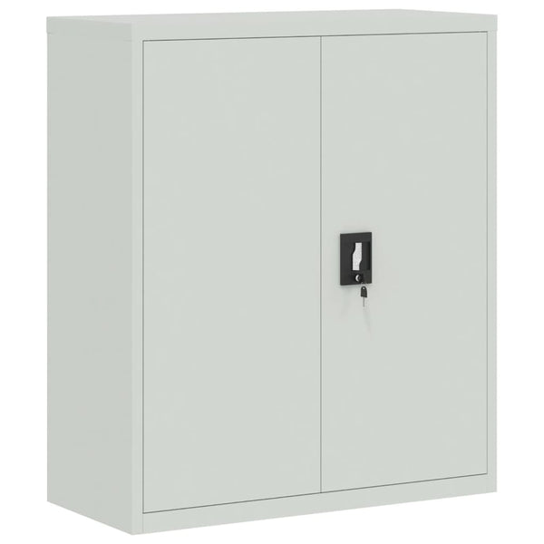 Hellgrauer Archivschrank Meyer 90x40x105cm (Stahl)