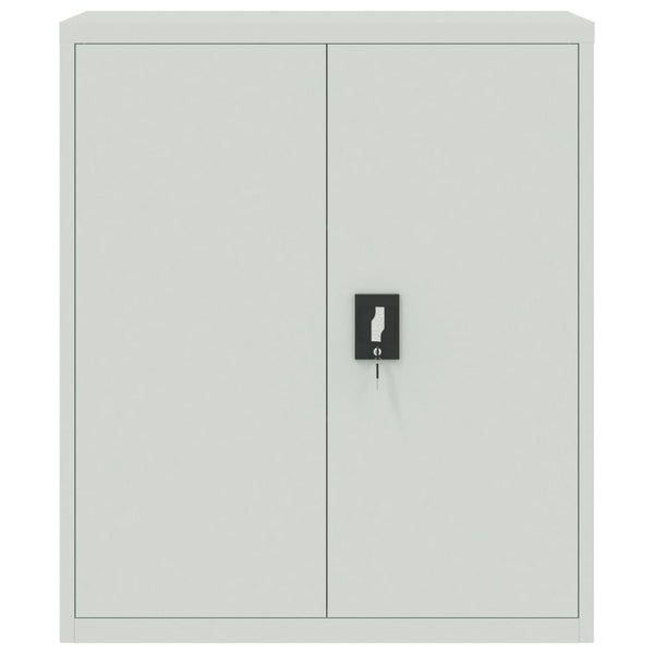 Hellgrauer Archivschrank Meyer 90x40x105cm (Stahl)