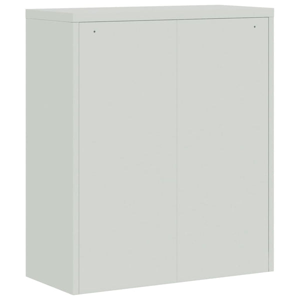 Hellgrauer Archivschrank Meyer 90x40x105cm (Stahl)