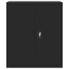 Schwarzer Aktenschrank Meyer 90x40x105cm (Stahl)