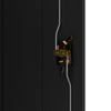 Schwarzer Aktenschrank Meyer 90x40x105cm (Stahl)