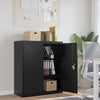 Schwarzer Aktenschrank Meyer 90x40x105cm (Stahl)