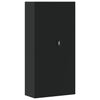 Schwarzer Aktenschrank Meyer 90x40x180cm (Stahl)