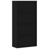 Schwarzer Aktenschrank Meyer 90x40x180cm (Stahl)