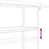 Schwarzer Aktenschrank Meyer 90x40x180cm (Stahl)