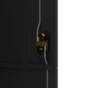 Schwarzer Aktenschrank Meyer 90x40x180cm (Stahl)