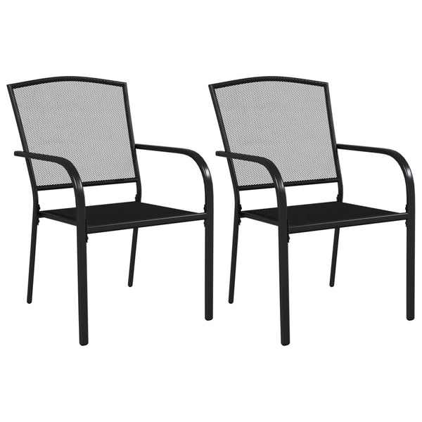 Anthrazitfarbene 3-teilige Outdoor-Essgruppe Lilieta Stahl