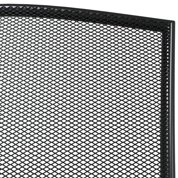 Anthrazitfarbene 3-teilige Outdoor-Essgruppe Lilieta Stahl