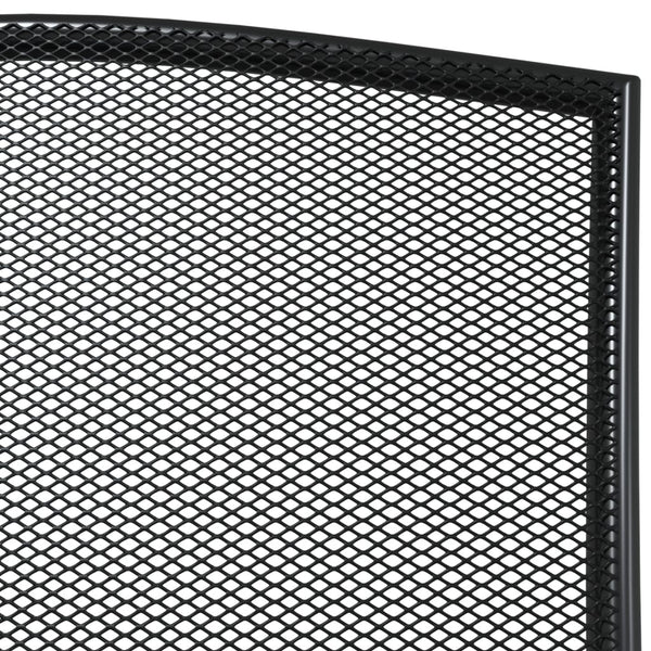 Anthrazitfarbene 3-teilige Outdoor-Essgruppe Lilieta (Stahl)
