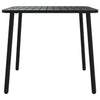 Baofeng 3-teiliges Outdoor-Esszimmer-Set aus Stahl, Anthrazit