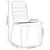 Baofeng 3-teiliges Outdoor-Esszimmer-Set aus Stahl, Anthrazit