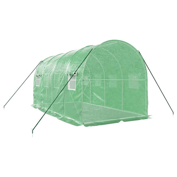 Grünes Gewächshaus mit Stahlrahmen Isguhi 8 m² 4x2x2 m
