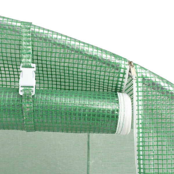 Grünes Gewächshaus mit Stahlrahmen Isguhi 8 m² 4x2x2 m