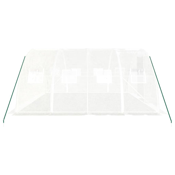 Weißes Gewächshaus mit Stahlrahmen Saban 16 m² 4x4x2 m