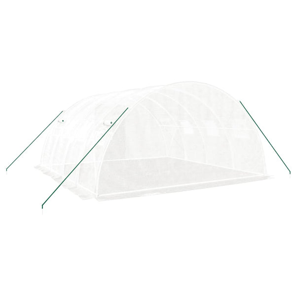 Weißes Gewächshaus mit Stahlrahmen Saban 16 m² 4x4x2 m