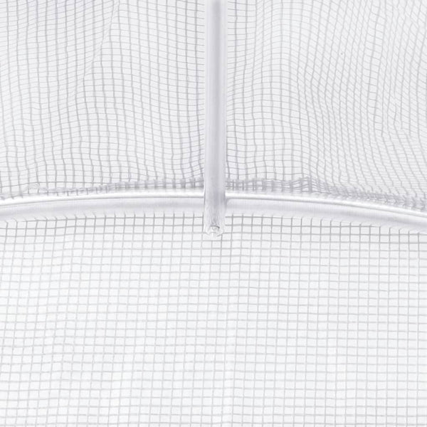 Weißes Gewächshaus mit Stahlrahmen Saban 16 m² 4x4x2 m