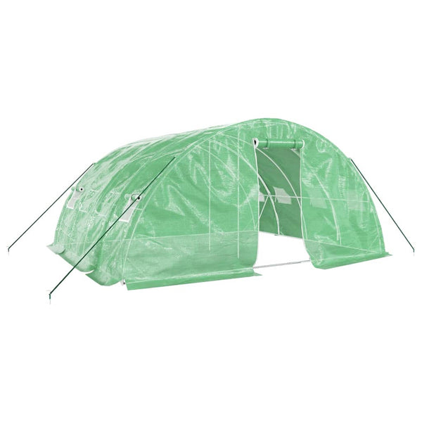 Grünes Gewächshaus mit Stahlrahmen Rikabi 20 m² 5x4x2,3 m