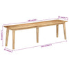 Bank Lekel 160x40x45cm (Mangoholz)
