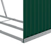 Grünes Kaminholzregal Rozmari 120x45x210cm (verzinkter Stahl)