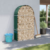 Grünes Kaminholzregal Rozmari 120x45x210cm (verzinkter Stahl)