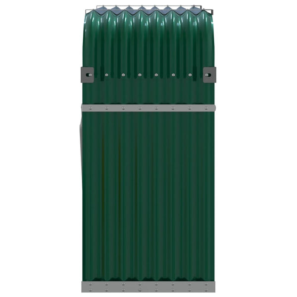 Vihreä polttopuuteline Rozmari 120x45x100cm (galvanoitu teräs)