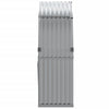 Hellgraues Kaminholzregal Rozmari 120x45x140cm (verzinkter Stahl)