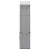 Hellgraues Kaminholzregal Rozmari 120x45x210cm (verzinkter Stahl)