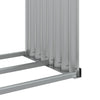 Hellgraues Kaminholzregal Rozmari 120x45x210cm (verzinkter Stahl)