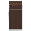Braunes Kaminholzregal Rozmari 40x45x100cm (verzinkter Stahl)