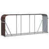 Braunes Kaminholzregal Rozmari 234x45x100cm (verzinkter Stahl)