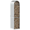 Brennholzregal Rozmari 40x45x170cm (verzinkter Stahl)