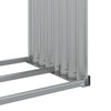 Silberner Kaminholzständer Rozmari 120x45x140cm (verzinkter Stahl)
