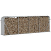 Brennholzregal Rozmari 300x45x100cm (verzinkter Stahl)