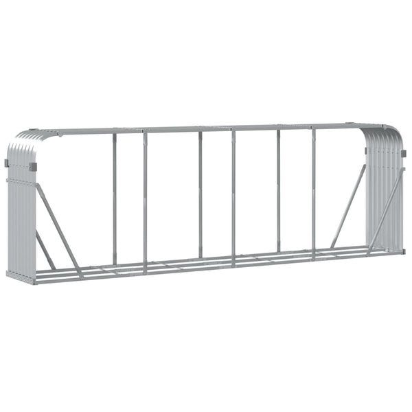 Brennholzregal Rozmari 300x45x100cm (verzinkter Stahl)