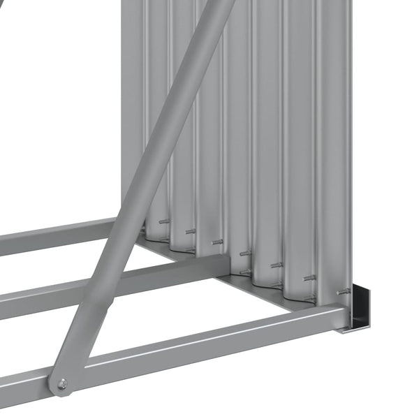 Brennholzregal Rozmari 300x45x100cm (verzinkter Stahl)